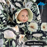 Poncho Roses Blanches
