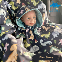 Poncho Dino Navy
