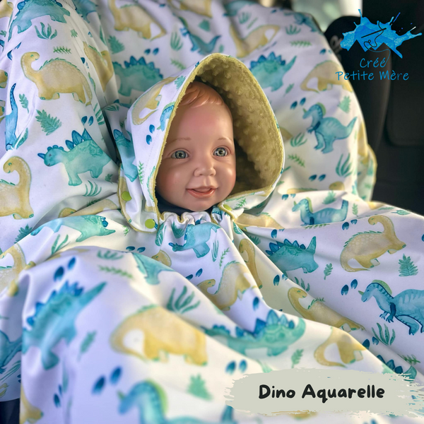 Poncho Dino Aquarelle