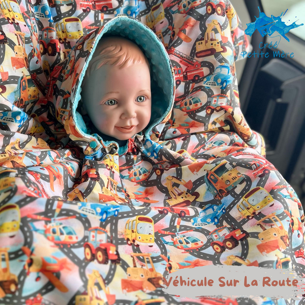 Poncho Softshell Véhicule Sur La Route + Capuchon Amovible