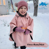 Poncho Softshell Vieux-Rose