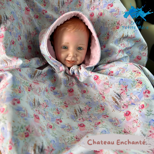Poncho Softshell Château Enchanté + Capuchon Amovible
