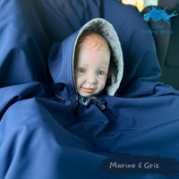 Poncho Softshell Uni Marine