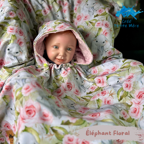 Poncho Éléphant Floral