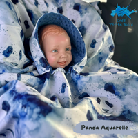 Poncho Panda Aquarelle