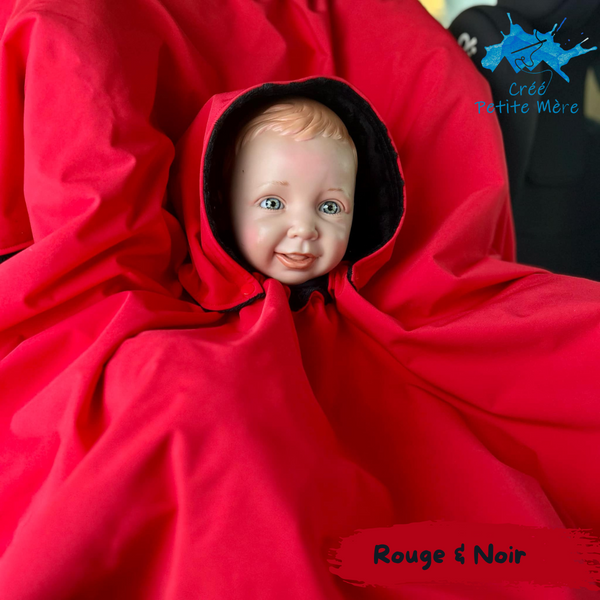 Poncho Softshell Uni Rouge