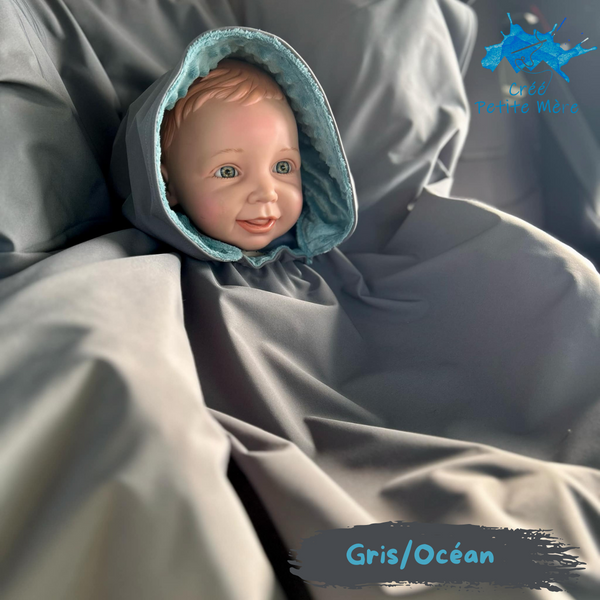 Poncho Softshell Uni Gris Foncé