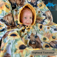 Poncho Highland Tournesol