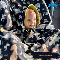Poncho Dino Navy