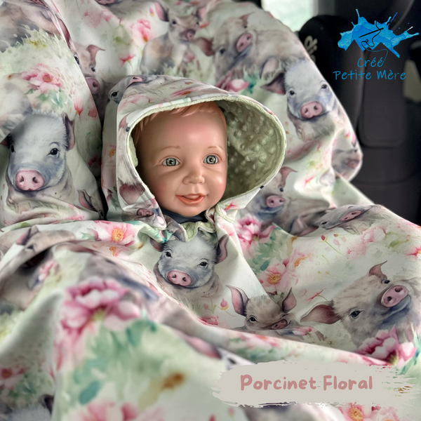 Poncho Porcinet Floral