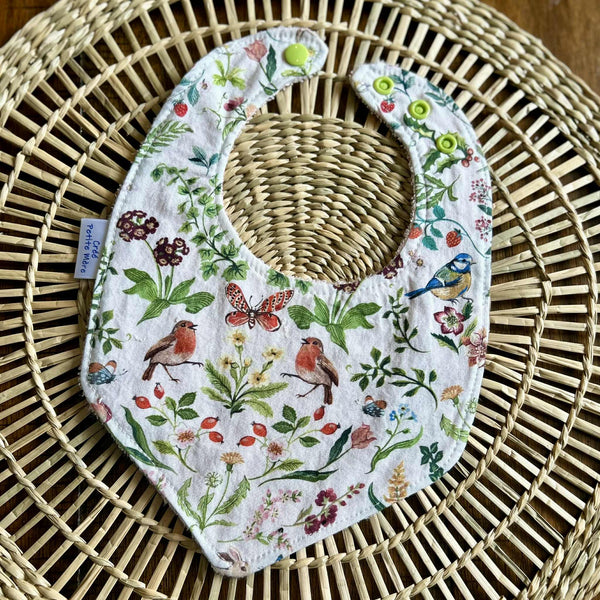 Bavoir Oiseau Floral