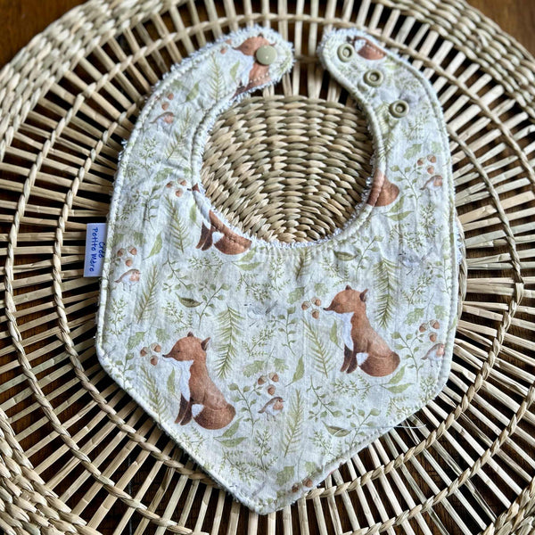 Bavoir Renard Noisette