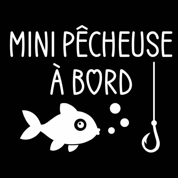 Autocollant Voiture Mini Pêcheur(se) à Bord
