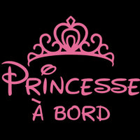 Autocollant Voiture Princesse à Bord