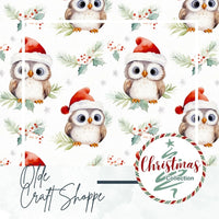 Bas De Noel Hibou Noel
