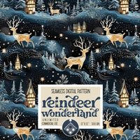 Bas De Noel Paysage Cerf