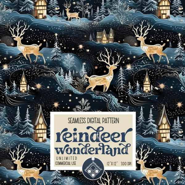 Bas De Noel Paysage Cerf