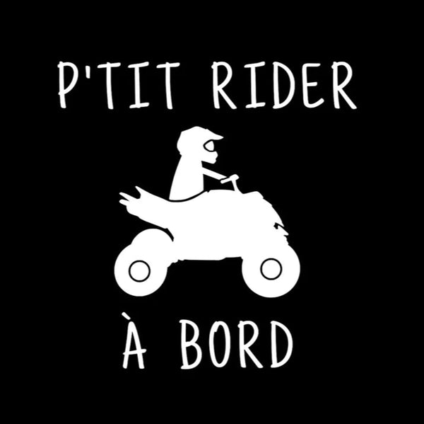 Autocollant Voiture P'tit Rider à Bord