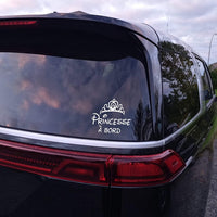 Autocollant Voiture Princesse à Bord