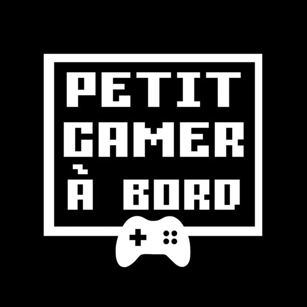 Autocollant Voiture Petit Gamer à Bord