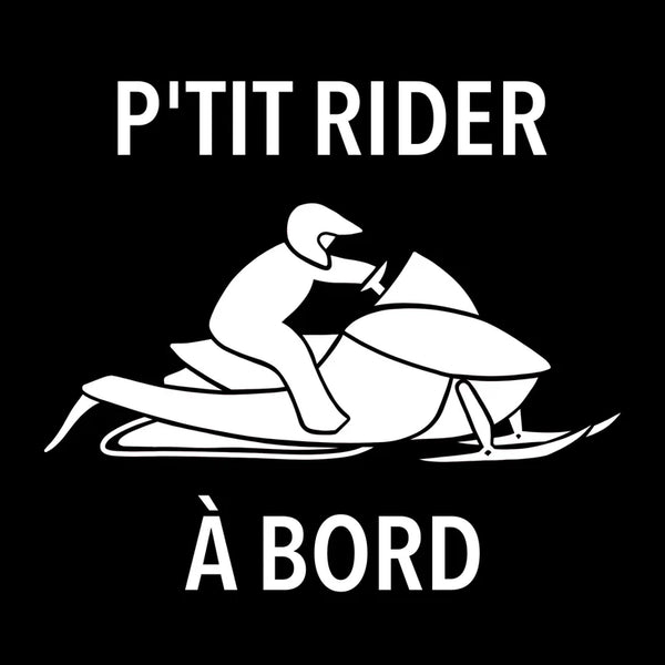 Autocollant Voiture P'tit Rider à Bord