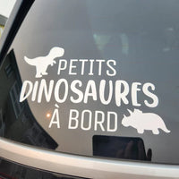 Autocollant Voiture Petit(S) Dinosaure(S) à Bord
