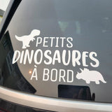 Autocollant Voiture Petit(S) Dinosaure(S) à Bord