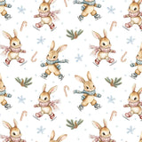 Bas De Noel Lapin Patineur