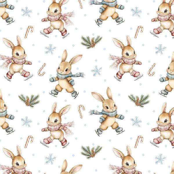 Bas De Noel Lapin Patineur