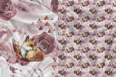 Doudou Renard Floral