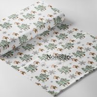 Bas De Noel Renne Foulard & Sapin