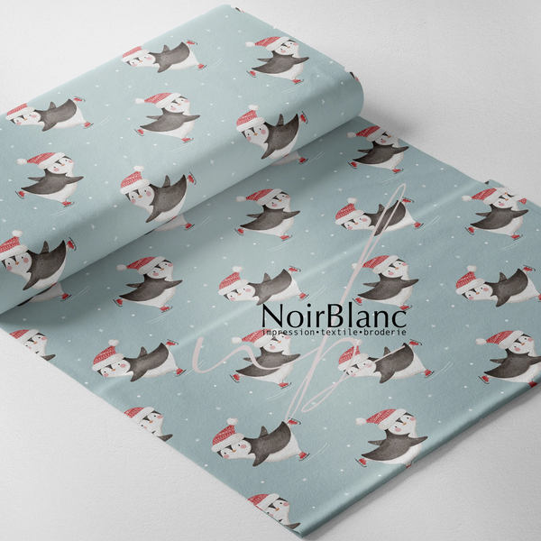 Bas De Noel Pingouin Patineur