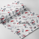 Bas De Noel Pingouin Noir & Rouge