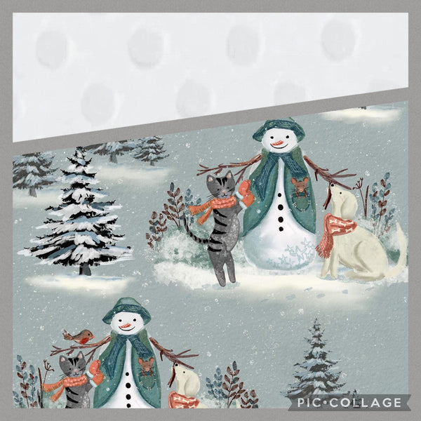Bas De Noel Bonhomme D'hiver & Ses Animaux