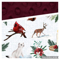 Bas De Noel Petit Animaux & Fleurs